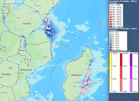 Heavy Rain in Tanzania and Madagascar
