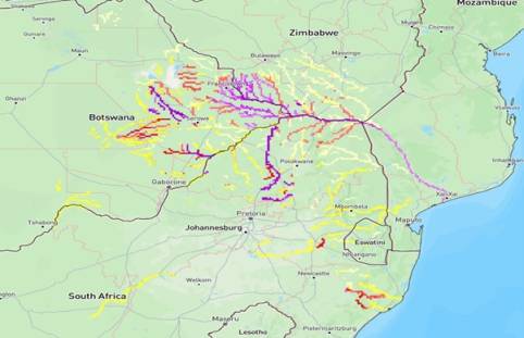 Heavy Rainfall and Flood Warning Zimbabwe, Botswana, South Africa