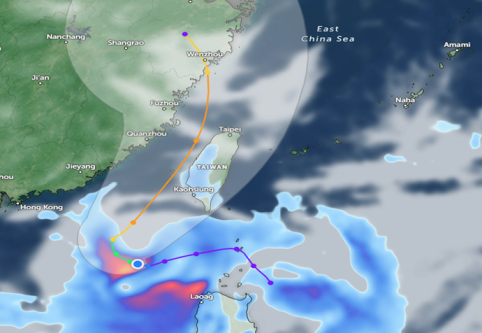 Tropical Depression Bising – South China Sea