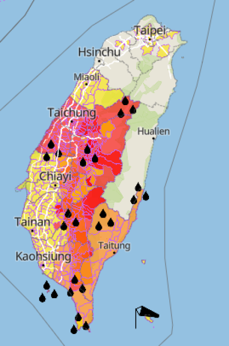 Landslides & Torrential Rain – Taiwan