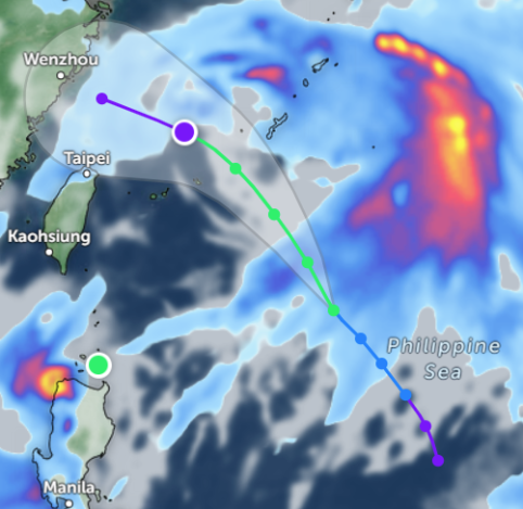Tropical Cyclone – Francisco (Dante) – Japan