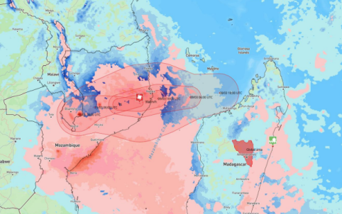 Tropical Cyclone JUDE-25 in Mozambique