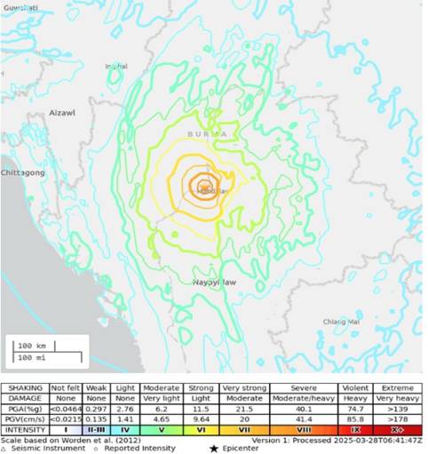 Earthquake – Myanmar