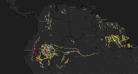 Heavy Precipitation – South America Peru & Brazil