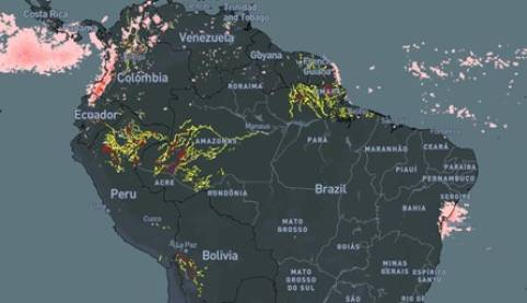Heavy Precipitation / flash flooding – Peru & Brazil