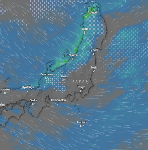 Japan adverse weather forecast