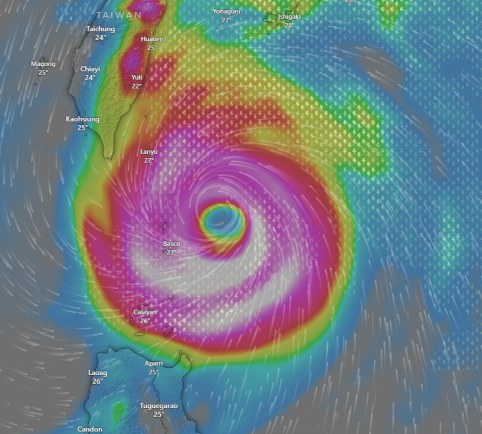 Philippine Sea: Typhoon Kong-rey