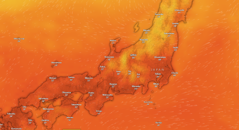 Japan: High Temperatures Forecast