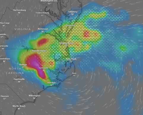 North Carolina - Low Pressure